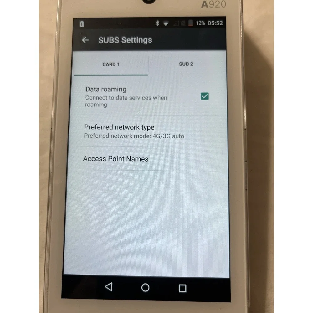 PAX A920 EMV NFC 4G Wireless Credit Card Machine